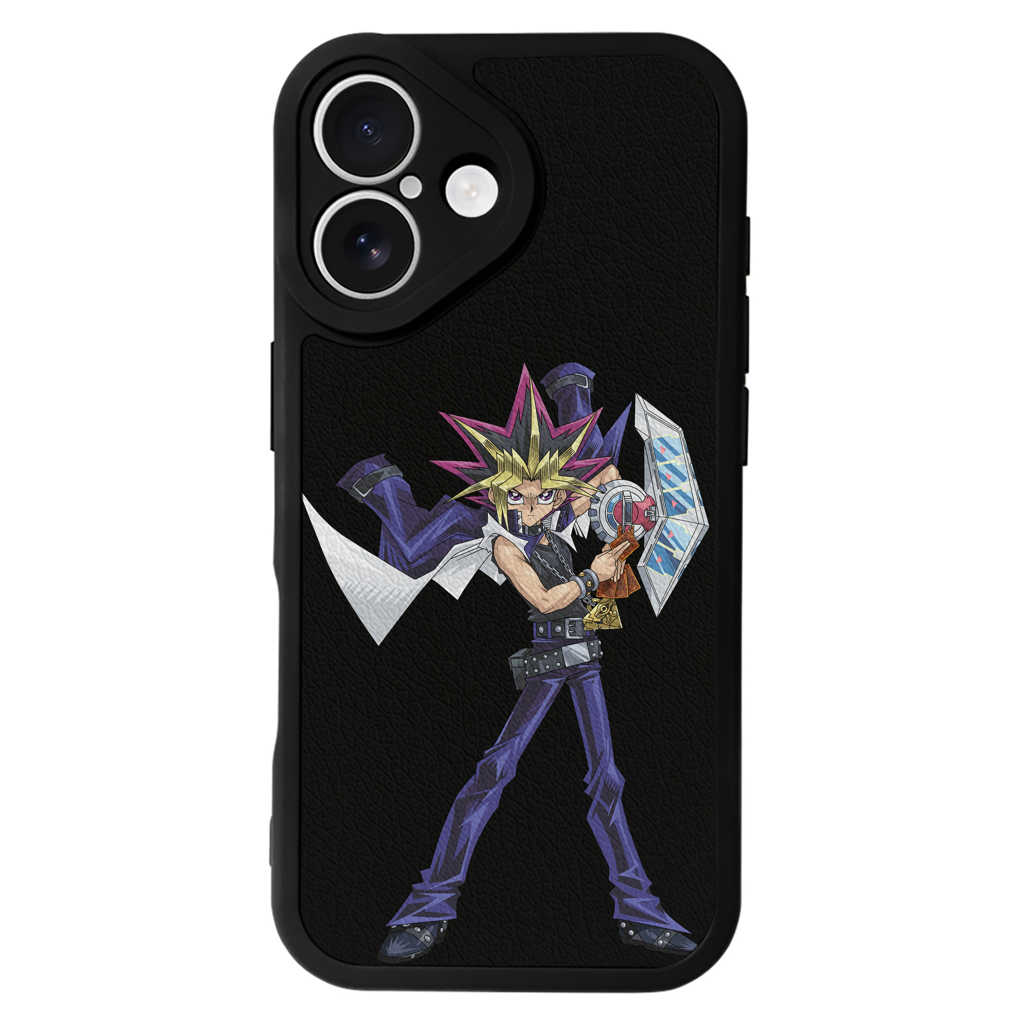 遊☆戯☆王 Yu-Gi-Oh! 【iPhone 16シリーズ対応】シリコンスマホケース（レザー調） 材質：シリコン